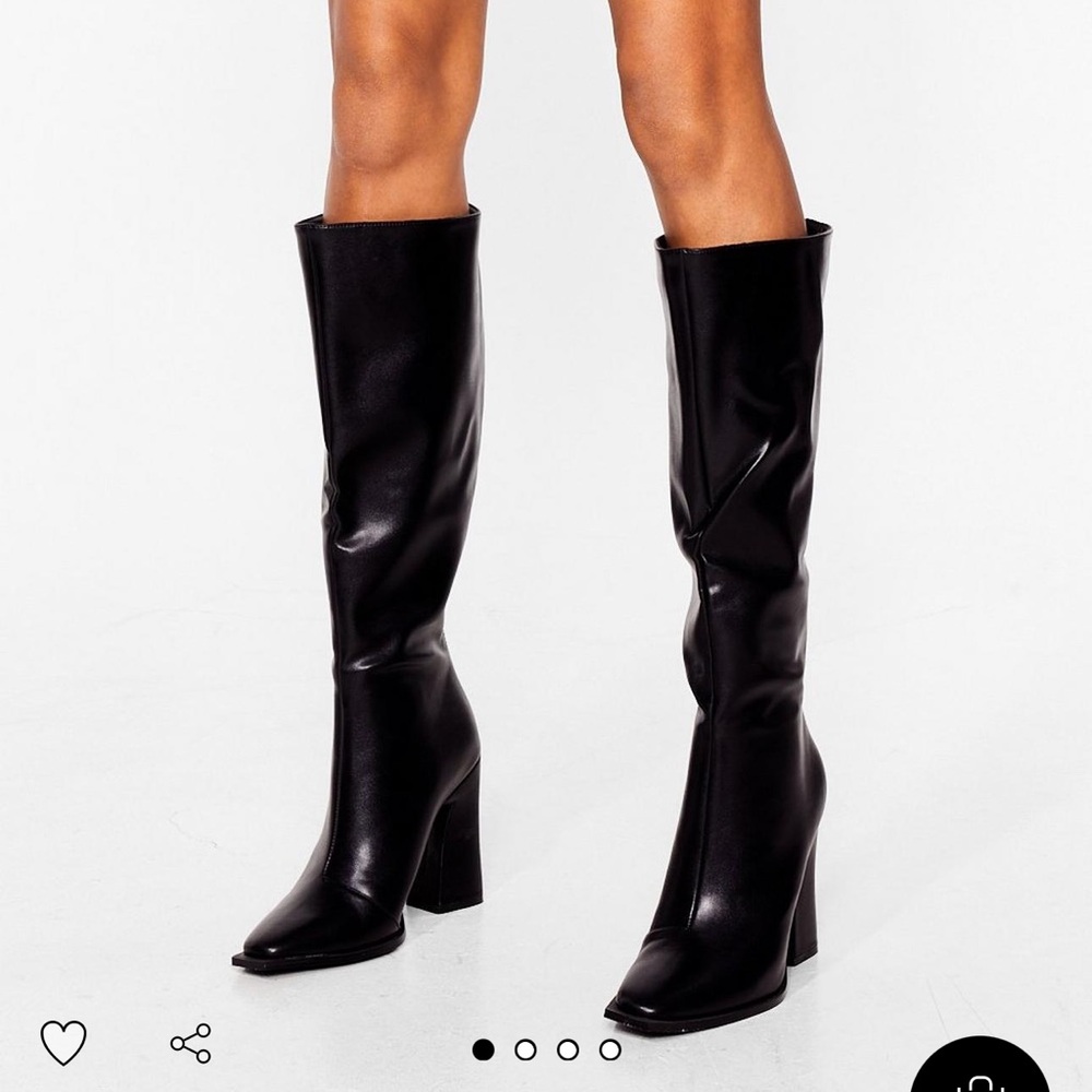 Nasty gal knee high heeled boots